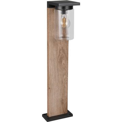 LED Tuinverlichting - Staande Buitenlamp - Arda - E27 Fitting - 1-licht - Hoogte 65cm - Bruin - Gegoten Aluminium