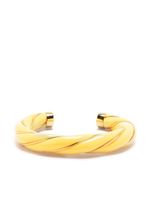 Aurelie Bidermann bracelet torque Diana à design torsadé - Jaune