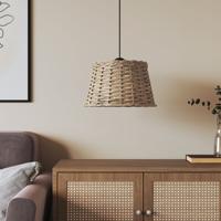 VidaXL Plafondlampenkap ø38x23 cm wicker bruin