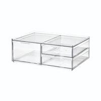 iDesign - Make-up Organizer, 3 Lades, Breed, 30.5 x 20.3 x 11.4 cm, Tr