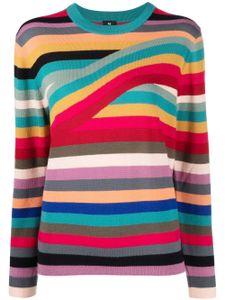 PS Paul Smith pull rayé à manches longues - Multicolore