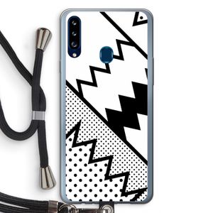 Pop Art #5: Samsung Galaxy A20s Transparant Hoesje met koord