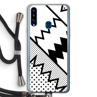 Pop Art #5: Samsung Galaxy A20s Transparant Hoesje met koord