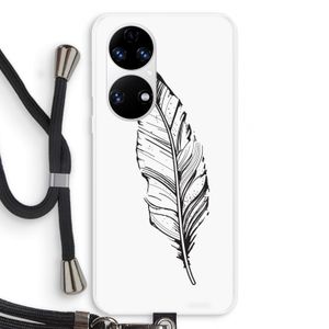 Pluim: Huawei P50 Transparant Hoesje met koord