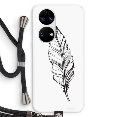 Pluim: Huawei P50 Transparant Hoesje met koord