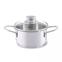 Fissler Snacky Kookpan + Deksel 14 cm RVS/Glas Fissler Snacky Kookpan + Deksel 14 cm RVS/Glas