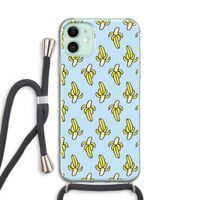 Bananas: iPhone 11 Transparant Hoesje met koord