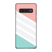Strepen pastel: Samsung Galaxy S10 4G Volledig Geprint Hoesje