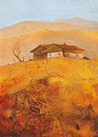 Kunstdruk Bernhard Gerner - Landgut 2 50x70cm