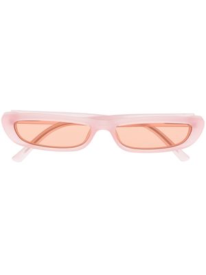Linda Farrow lunettes de soleil Thea à monture fine - Rose