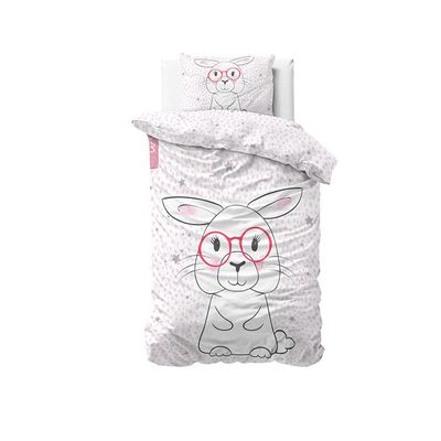 DreamHouse Bedding Wise Bunny Dekbedovertrek DreamHouse Bedding Wise Bunny Dekbedovertrek
