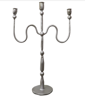 Kandelaar 3-Arm zilver - Buitengewoon de boet