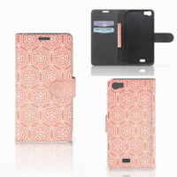 Wiko Lenny Telefoon Hoesje Pattern Orange - thumbnail