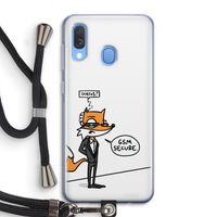 GSM secure: Samsung Galaxy A40 Transparant Hoesje met koord