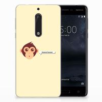 Nokia 5 Telefoonhoesje met Naam Monkey - thumbnail