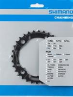 Shimano kettingblad deore 9v 4-arm y1ld98080 zwart 32t