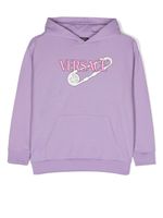 Versace Kids hoodie à imprimé Medusa Safety Pin - Violet - thumbnail