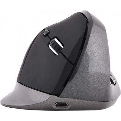 Muis Bluestork M-WL-ERGO-BK Zwart Grijs 1200 DPI