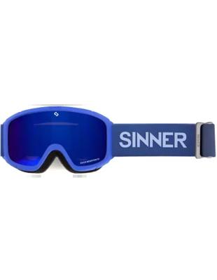Sinner Duck Mountain Goggle Ski / Snowboard Bril Kinderen (navy / Blauw Mirr) Wit Groen Mirror Sinner Duck Mountain Goggle Ski / Snowboard Bril Kinderen (navy / Blauw Mirr) Wit Groen Mirror