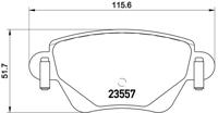 Remmenset, remschijf BREMBO, Remschijftype: Geperforeerd, Inbouwplaats: Achteras: , u.a. fÃ¼r Jaguar, Ford