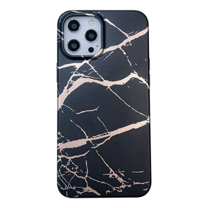 iPhone SE 2022 hoesje - Backcover - Softcase - Marmer - TPU - Zwart