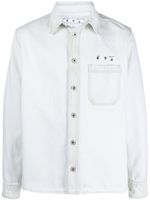 Off-White veste en jean à logo Arrow - Blanc