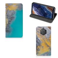 Nokia 9 PureView | Standcase | Marble Blue Gold