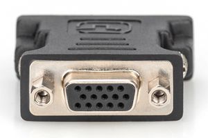 Digitus DVI adapter, M/F DVI-I, (24+5) D-Sub Zwart