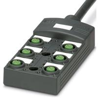 Phoenix Contact SACB-6/12-L-10,0PUR SCO P 1452673 Passieve sensor/actorbox M12-verdeler met kunststof schroefdraad 1 stuk(s)