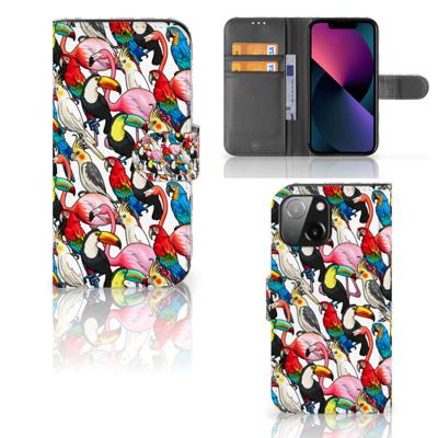 iPhone 13 Mini | Telefoonhoesje | Met pasjeshouder | Birds