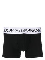 Dolce & Gabbana boxer à taille à logo - Noir - thumbnail