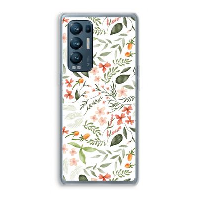 Sweet little flowers: Oppo Find X3 Neo Transparant Hoesje