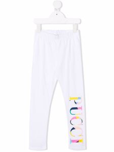 PUCCI Junior legging à logo imprimé - Blanc