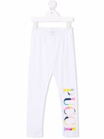 PUCCI Junior legging à logo imprimé - Blanc - thumbnail