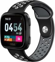 Fitbit Versa Dubbel Sport Band - Zwart Grijs Fitbit Versa Dubbel Sport Band - Zwart Grijs
