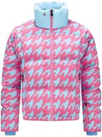 Perfect Moment Ski-jack met pied-de-poule print - Roze - thumbnail