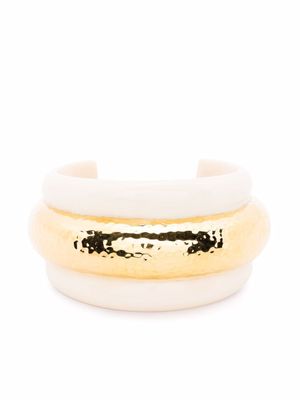 Aurelie Bidermann bracelet Nazca à effet martelé - Or
