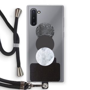 Marmeren cirkels: Samsung Galaxy Note 10 Transparant Hoesje met koord