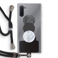 Marmeren cirkels: Samsung Galaxy Note 10 Transparant Hoesje met koord