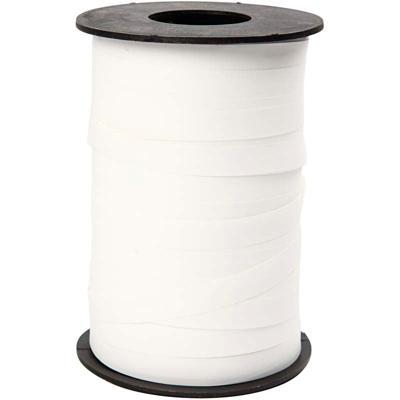 Creativ Company Cadeaulint, b: 10 mm, matt, wit, 250 m/ 1 rol