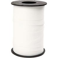 Creativ Company Cadeaulint, b: 10 mm, matt, wit, 250 m/ 1 rol