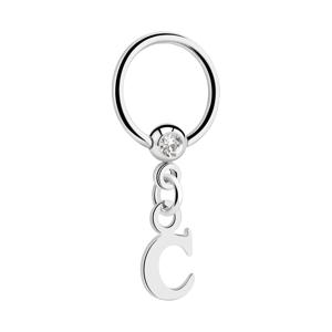 Jeweled Ball Closure Ring met bedel Chirurgisch staal 316L / Belegde messing Piercingringen