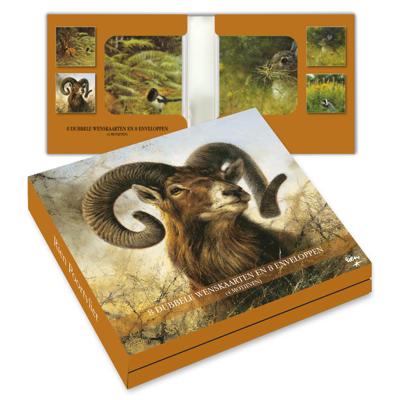Kaartenmapje Rien Poortvliet Natuur - Wild 8 Stuks