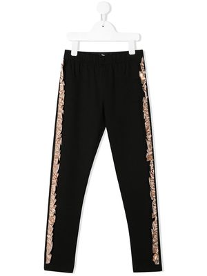 Andorine pantalon à détails volantés - Noir