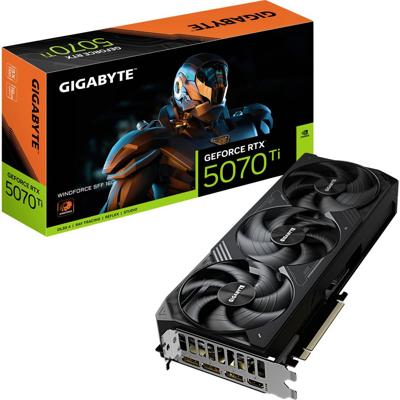 Gigabyte Nvidia GeForce RTX 5070 Ti Videokaart GeForce RTX 5070 Ti 16 GB Gigabyte Nvidia GeForce RTX 5070 Ti Videokaart GeForce RTX 5070 Ti 16 GB