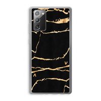 Gouden marmer: Samsung Galaxy Note 20 / Note 20 5G Transparant Hoesje