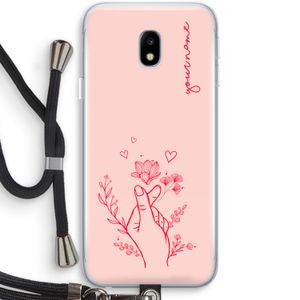 Giving Flowers: Samsung Galaxy J3 (2017) Transparant Hoesje met koord