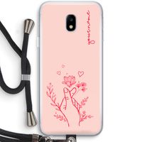 Giving Flowers: Samsung Galaxy J3 (2017) Transparant Hoesje met koord
