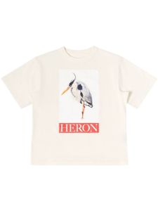 Heron Preston bird-motif logo-print T-Shirt - Tons neutres