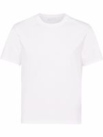 Prada t-shirt en coton à logo brodé - Blanc